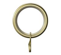 GoodHome Elasa Brass Effect Curtain Ring, Pack Of 10
