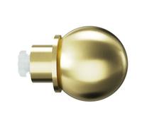 GoodHome Elasa Gold Brass Effect Metal & Plastic Ball Curtain Pole Finial (Dia)19mm