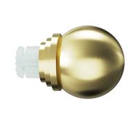 GoodHome Elasa Gold Brass Effect Metal & Plastic Ball Curtain Pole Finial (Dia)28mm