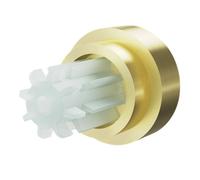 GoodHome Elasa Gold Brass Effect Metal & Plastic Cap Curtain Pole Finial (Dia)19mm