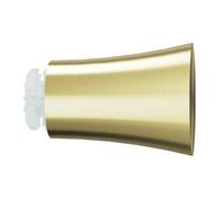 GoodHome Elasa Gold Brass Effect Metal & Plastic Cone Curtain Pole Finial (Dia)28mm
