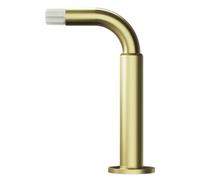 GoodHome Elasa Gold Brass Effect Metal & Plastic Curtain Pole Angle Bracket