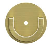 GoodHome Elasa Gold Brass Effect Metal & Plastic Curtain Pole Bracket Recess
