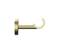 GoodHome Elasa Gold Brass Effect Metal & Plastic Curtain Pole Bracket Short