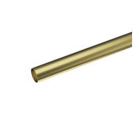 GoodHome Elasa Satin Brass Effect Curtain Pole, (L)2M (Dia)19mm