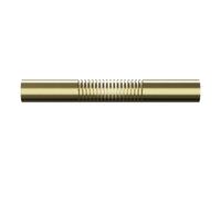 GoodHome Elasa Satin Brass Effect Metal Clip Bay Bend, (L)220mm (Dia)28mm