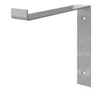 GoodHome Elgar Grey Steel L Shape Shelving Bracket (H)175mm (D)200mm