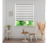 GoodHome Elin Corded Concrete Grey Day & Night Roller Blind (W)160Cm (L)180Cm