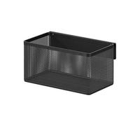 GoodHome Elland Black Stainless Steel 1 Compartments Shower Basket (W)20.2Cm
