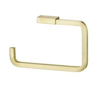 GoodHome Elland Brushed Gold Effect Wall-Mounted Toilet Roll Holder (H)106mm (W)170mm