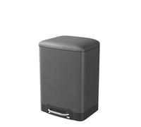 GoodHome Elland Ebony Metal Bathroom Bin - 5L