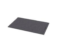 GoodHome Elland Ebony Rectangular Bath Mat (L)80Cm (W)50Cm