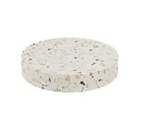 GoodHome Elland Matt Beige Terrazzo Effect Concrete & Polyresin Soap Dish