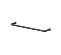 GoodHome Elland Matt Black Steel Wall-Mounted Towel Rail (W)40Cm