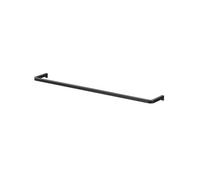 GoodHome Elland Matt Black Steel Wall-Mounted Towel Rail (W)60Cm
