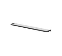 GoodHome Elland Matt Black Wall-Mounted Bathroom Shelf (D)12Cm (H)2Cm (L)60Cm