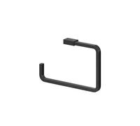 GoodHome Elland Matt Black Wall-Mounted Toilet Roll Holder (H)106mm (W)1700mm