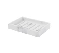 GoodHome Elland Matt Marble Effect Polyresin Soap Dish