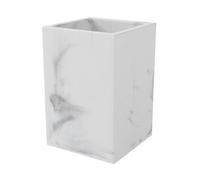 GoodHome Elland Matt White & Grey Marble Effect Polyresin Tumbler