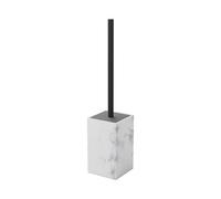 GoodHome Elland Polymer Resin, Silicone & Stainless Steel Marble Effect Toilet Brush & Holder