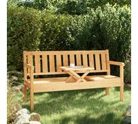 GoodHome Elounda Wooden Bench With Side Table (W)159Cm (H)92.5Cm