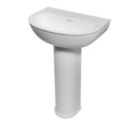 GoodHome Endell Gloss White Basin (H)86.3Cm (W)56.5Cm