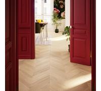 GoodHome Eslov Natural Wood Effect Oak Engineered Real Wood Top Layer Flooring, 1.75M²
