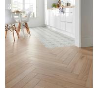 GoodHome Eslov Natural Wood Effect Wood Real Wood Top Layer Flooring, 1.94M²
