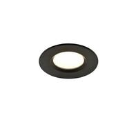 GoodHome Etana Black Non-Adjustable Led Neutral White Downlight 4.7W Ip65
