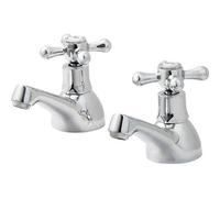 GoodHome Etel Bath Pillar Tap, Pack Of 2