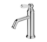 GoodHome Etel Medium Chrome Effect Round Basin Mono Mixer Tap
