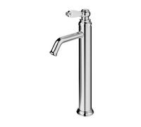 GoodHome Etel Tall Chrome Effect Round Sink Or Worktop Mono Mixer Tap