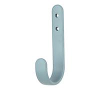 GoodHome Flat Profile Arona Zinc Alloy Wall-Mounted J-Shaped Single Hook (H)90mm (D)40mm