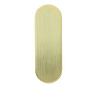 GoodHome Flat Profile Brass Effect Zinc Alloy Wall-Mounted Single Hook (H)62mm (D)37mm