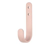 GoodHome Flat Profile Peach Whip Zinc Alloy Wall-Mounted J-Shaped Single Hook (H)90mm (D)40mm