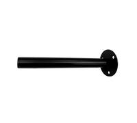 GoodHome Foster Black Steel Tube Shelving Bracket (H)60mm (D)190mm