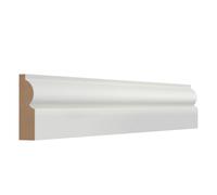 GoodHome Fully Finished White Mdf Torus Architrave (L)2100mm (W)69mm (T)18mm