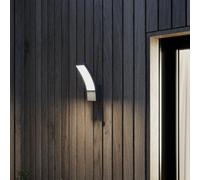 GoodHome Gambell Fixed Matt Dark Grey Mains-Powered (Wired) Integrated Led Outdoor Wall Light 1600Lm