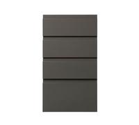 GoodHome Garcinia Gloss Anthracite Drawer Front, Pack Of 1 (H)715mm (W)397mm (T)19mm