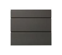 GoodHome Garcinia Gloss Anthracite Drawer Front, Pack Of 1 (H)715mm (W)797mm (T)19mm