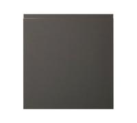 GoodHome Garcinia Integrated Handle Gloss Anthracite Tall Appliance Cabinet Door (W)600mm (H)633mm (T)19mm