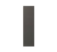 GoodHome Garcinia Integrated Handle Gloss Anthracite Tall Wall Cabinet Door (W)250mm (H)895mm (T)19mm