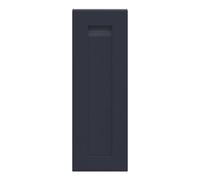 GoodHome Garcinia Integrated Handle Matt Navy Blue Shaker Highline Cabinet Door (W)250mm (H)715mm (T)20mm