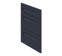 GoodHome Garcinia Matt Navy Blue 3 Drawer Front, Pack Of 1 (H)715mm (W)497mm (T)20mm
