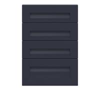 GoodHome Garcinia Matt Navy Blue 4 Drawer Front, Pack Of 1 (H)715mm (W)497mm (T)20mm