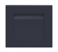 GoodHome Garcinia Matt Navy Blue Shaker 2 Drawer Front, Bridging Door & Bi-Fold Door 400mm