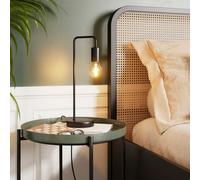GoodHome Ghlin Matt Black Table Lamp