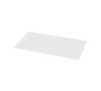 GoodHome Glomma White Thermoplastic Elastomer (Tpe) Non-Reversible Slip Resistant Rectangular Bath Mat, (L)370mm (W)685mm (T)2mm