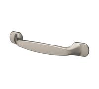 GoodHome Govlin Satin Nickel Effect Any Room Furniture Bow Pull Handle (L)13.1Cm (D)24mm, Pack Of 6