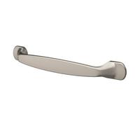 GoodHome Govlin Satin Nickel Effect Any Room Furniture Bow Pull Handle (L)16.4Cm (D)24mm, Pack Of 6